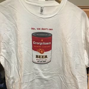 Vintage Georgetown Brewing No Can Beer shirt